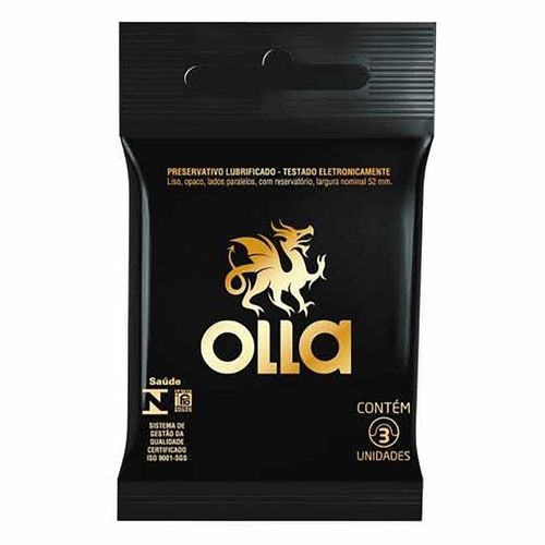 Preservativo Olla Lubrificado 3 Unidades