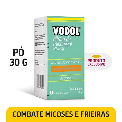 Vodol 20mg Pó Dermatológico Frasco 30g