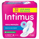Absorvente-Intimus-Tripla-Proteção-Cobertura-Seca-com-Abas-32-Unidades