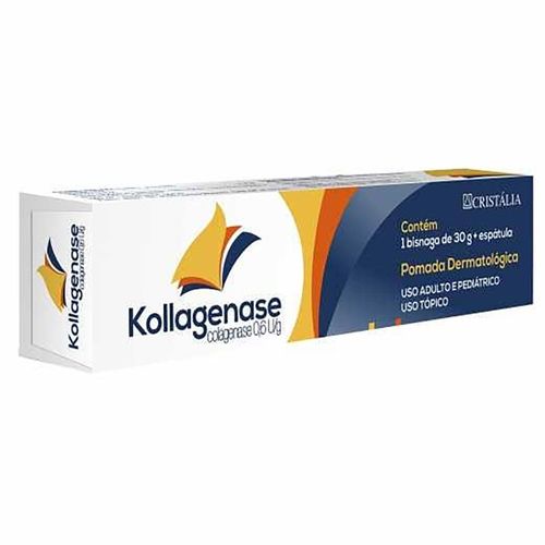 Kollagenase Pomada Bisnaga 30g + Espátula