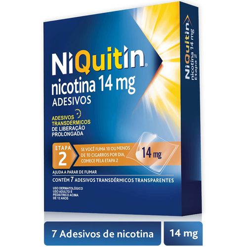 Niquitin 14mg Caixa 7 Adesivos Transdérmicos