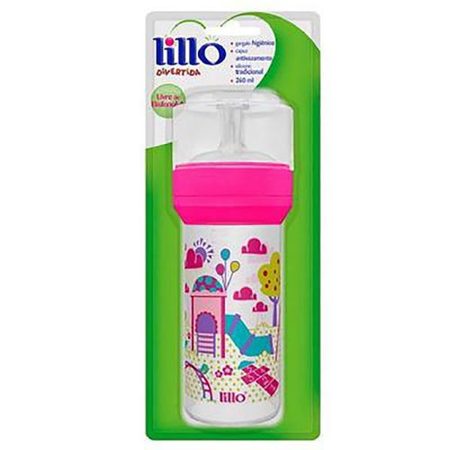 Mamadeira Lillo Rosa 300ml Ref 628331