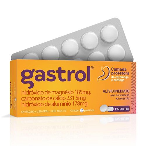 Gastrol Caixa 20 Pastilhas Mastigáveis