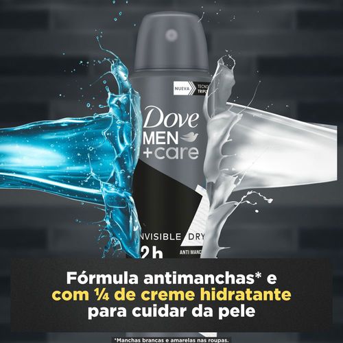 Desodorante Dove Aerossol Masculino Invisible Dry 150ml