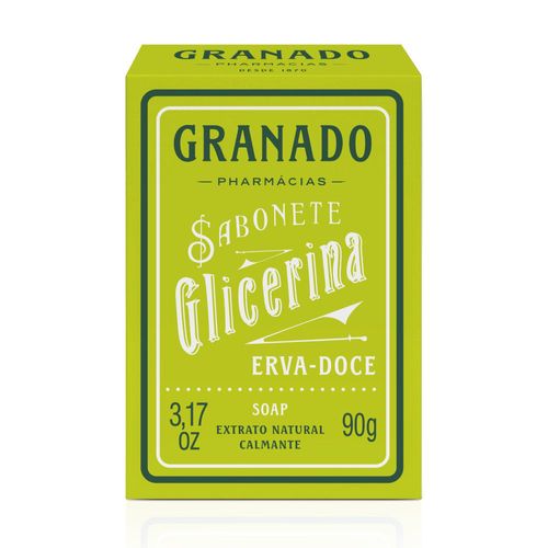 Sabonete Barra Granado Erva Doce 90g