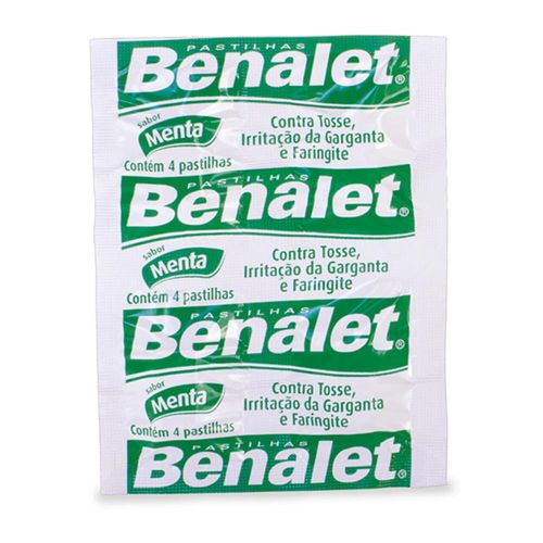 Benalet Menta Cartela 4 pastilhas