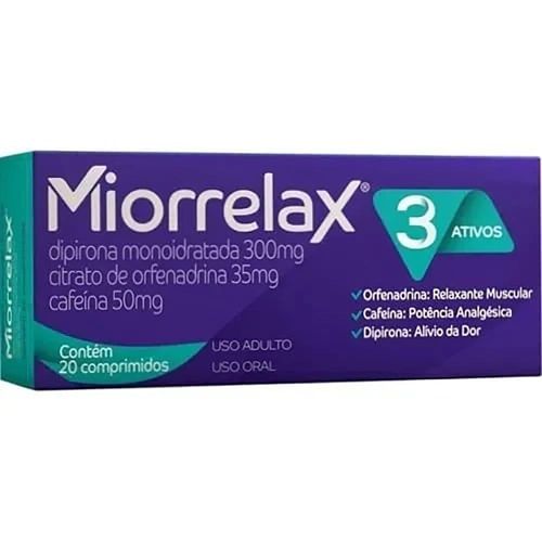 Miorrelax Caixa 20 Comprimidos