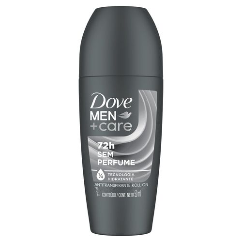 Desodorante Dove Rollon Masculino sem Perfume 50ml
