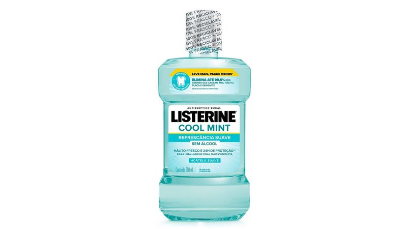 Enxaguatório-Bucal-Listerine-Cool-Mint-Zero-Álcool-500ml
