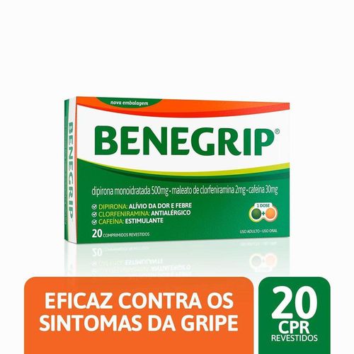 Benegrip Caixa 20 Comprimidos Revestidos