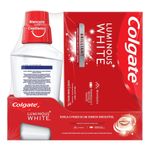 Kit-Creme-Dental-Colgate-Luminous-White-para-Clareamento-Brilliant-Mint-70g-Promo-Grátis-1-Enxaguant