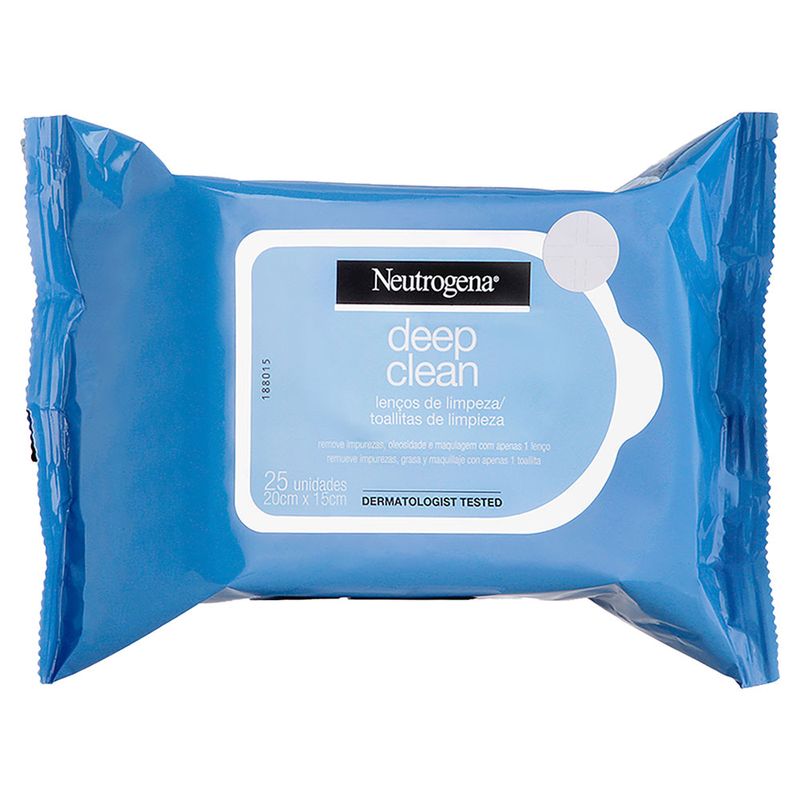 Lenço-Demaquilante-Neutrogena-Deep-Clean-25-Unidades