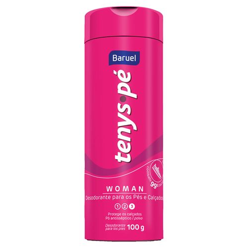 Desodorante para os Pés Tenys Pé Baruel Pó Woman 100g