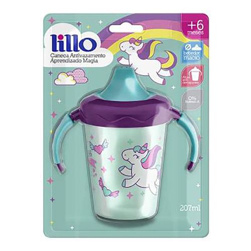 Caneca Lillo Antivazamento Aprendizado Magia Menina 207ml