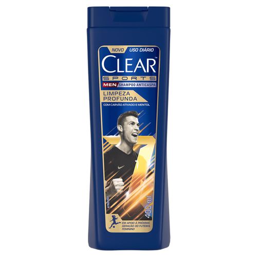Shampoo Clear Anticaspa Limpeza Profunda Frasco 400ml