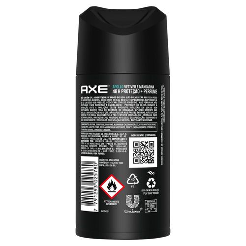 Desodorante Axe Body Spray Apollo 96g