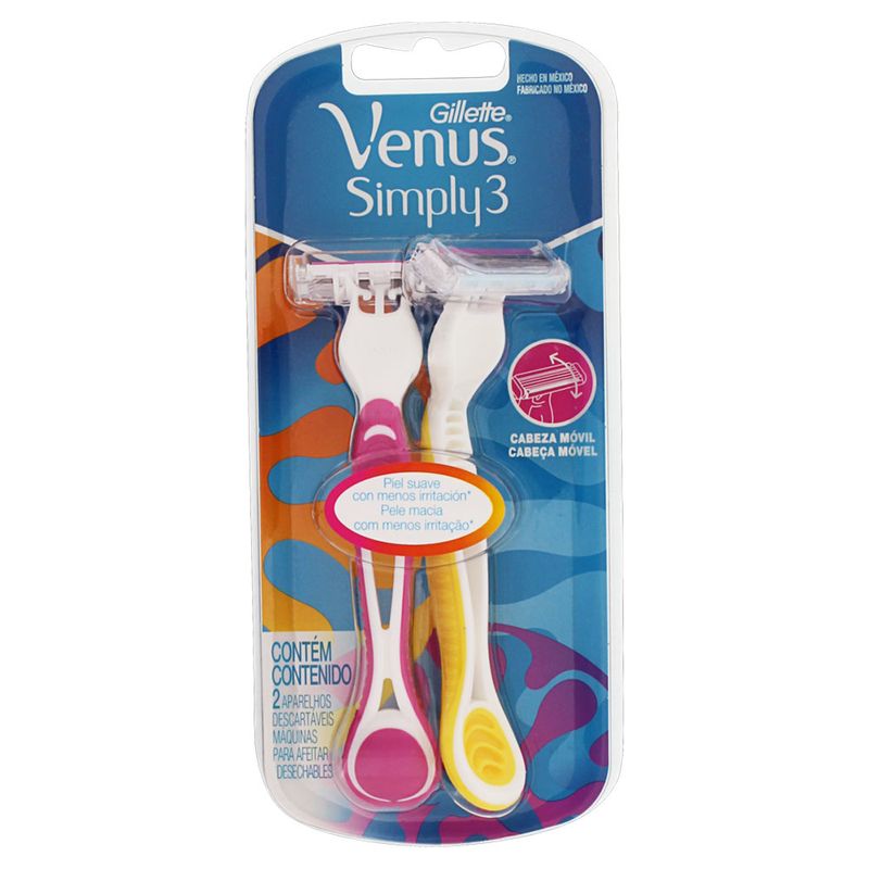Aparelho-para-Depilar-Gillette-Venus-Simply-2-Unidades