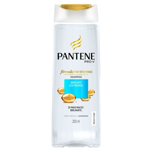 Shampoo Pantene Brilho Extremo Frasco 200ml