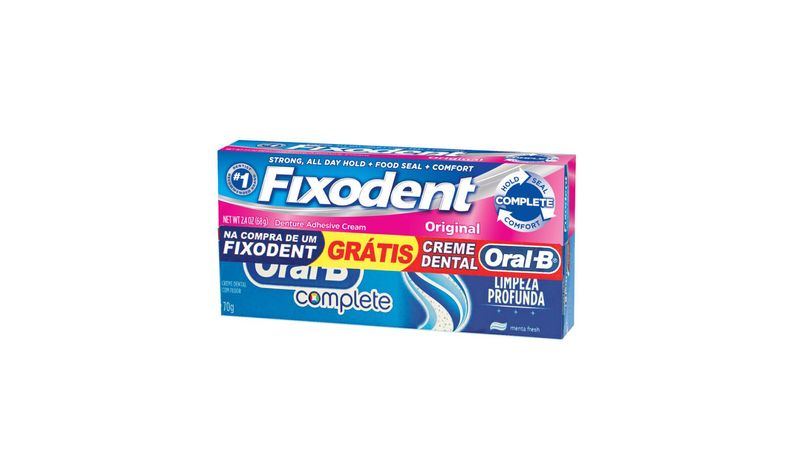 Fixador-de-Dentadura-Fixodent-Original-Creme-68g-+-Grátis-Creme-Dental-Oral-B