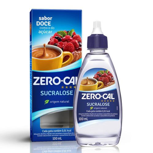 Adoçante Zero Cal Sucralose Frasco 100ml