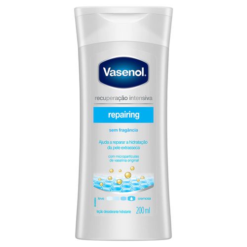 Locão Hidratante Vasenol Recuperação Intensiva Repairing Frasco 200ml