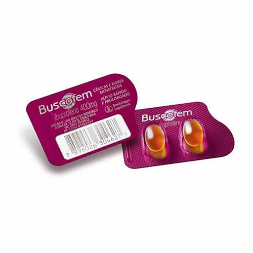 Buscofem 400mg Blíster 2 Cápsulas Gelatinosas