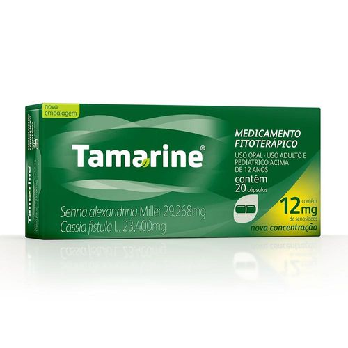 Tamarine 12mg Caixa 20 Cápsulas