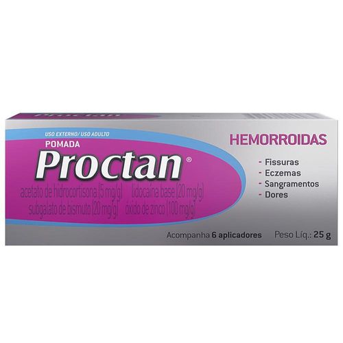 Proctan Pomada 25g + 6 Aplicadores