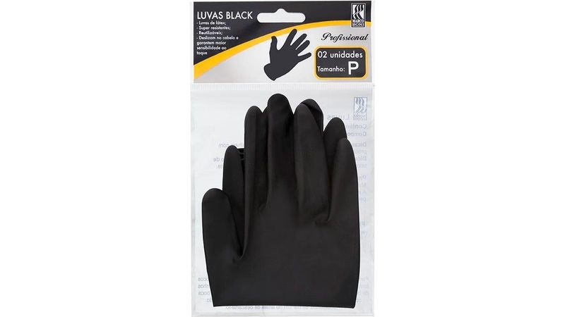 Luva-Marco-Boni-Latex-Black-Tamanho-P-2-Unidades