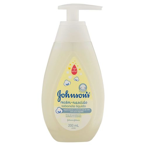Sabonete Infantil Johnsons Baby Recém Nascido Frasco 200ml