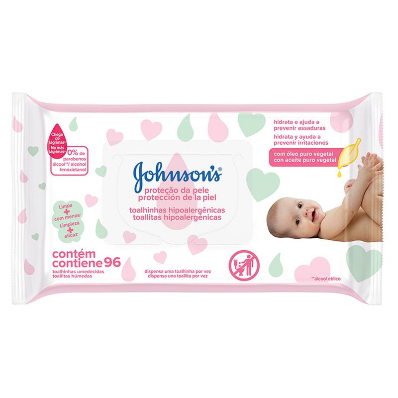 Toalhinhas-Umedecidas-Johnsons-Baby-Extra-Cuidado-96-Unidades