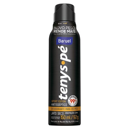 Desodorante para os Pés Tenys Pé Baruel Jato Seco Sport Edition 150ml