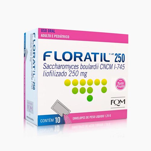 Floratil AT 250mg Pó para Solução Oral Caixa 10 Sachês