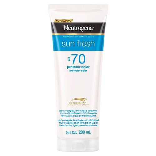 Protetor Solar Neutrogena Sun Fresh FPS70 Frasco 200ml