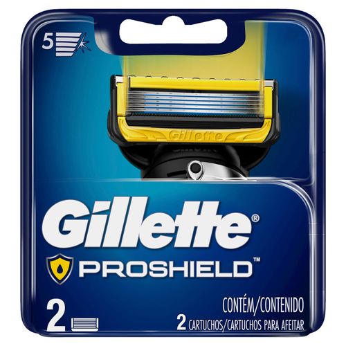 Carga para Aparelho de Barbear Gillette Fusion Proshield 2 Unidades