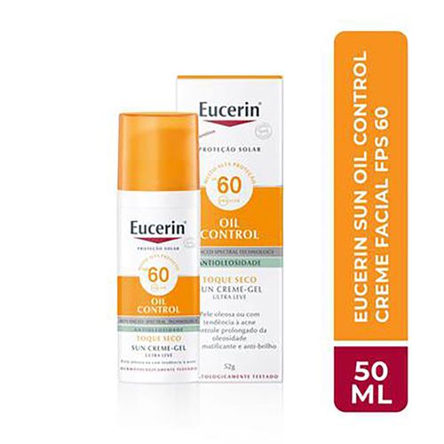 Eucerin Protetor Solar Rosto FPS60 Oil Control 52g