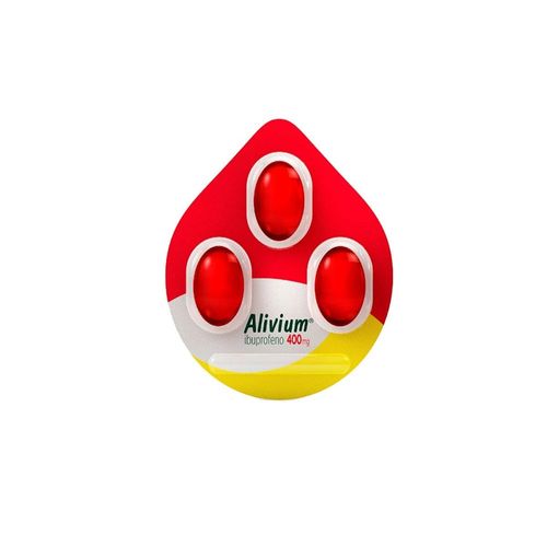 Alivium 400mg Blíster 3 Cápsulas Gelatinosas