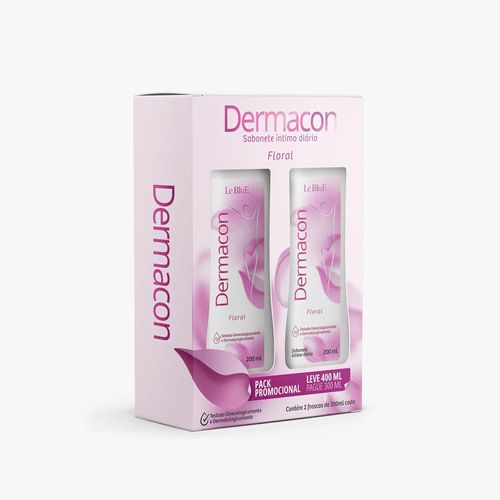 Kit Sabonete Íntimo Dermacon 200ml 2 Unidades