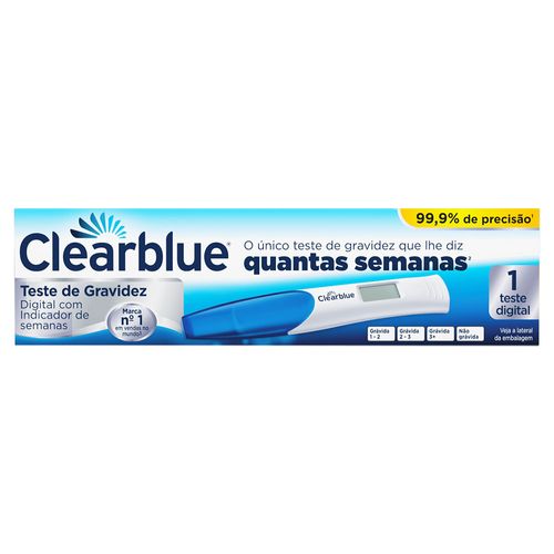 Teste de Gravidez Clearblue Indicador de Semanas 1 Unidade