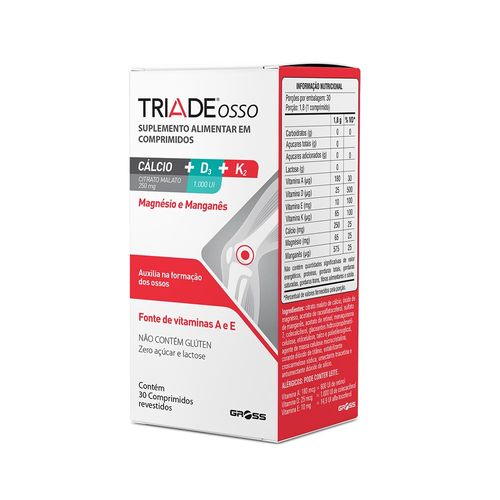 Triade Osso Caixa 30 Comprimidos