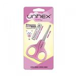Kit-para-Unhas-Merheje-Unhex-Baby-Rosa-Tesoura-+-Cortador-de-Unhas