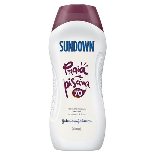 Protetor Solar Sundown Praia e Piscina FPS70 Frasco 200ml