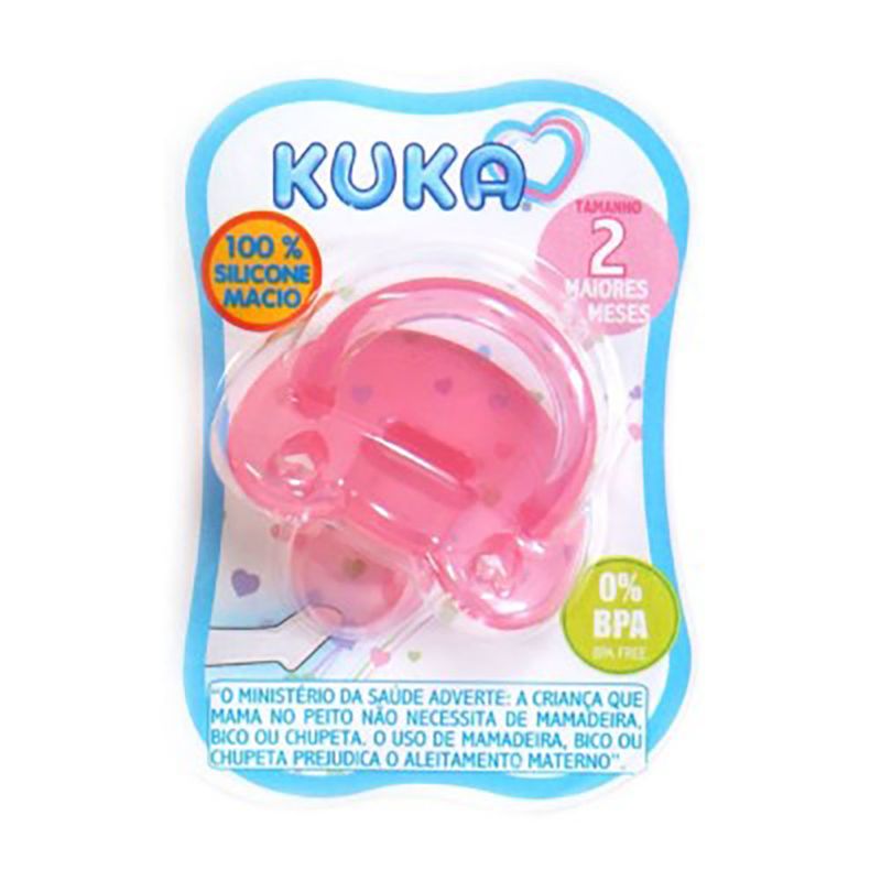Chupeta-Kuka-Soft-Ortodôntica-Rosa-N2-+6-Meses-Ref-2707
