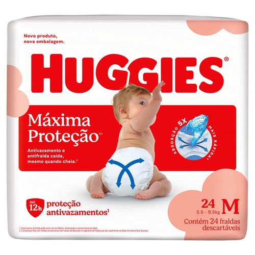 Fralda Huggies Supreme Care Jumbo M 24 Unidades