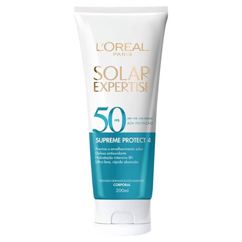Protetor Solar LOréal Solar Expertise FPS50 Supreme Protect 4 Frasco 200ml