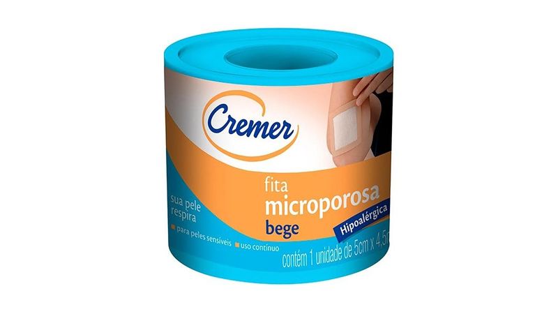 Esparadrapo-Cremer-Microporosa-Bege-5cm-X-4,5m