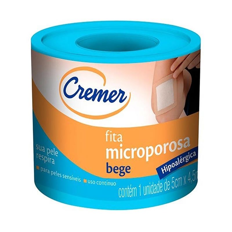 Esparadrapo-Cremer-Microporosa-Bege-5cm-X-4,5m