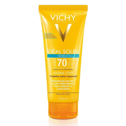 Vichy Protetor Solar Corpo FPS70 Ideal Soleil Hidratação 200ml