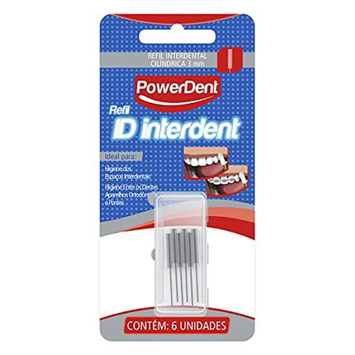 Refil Powerdent Cilíndrico 6 Unidades