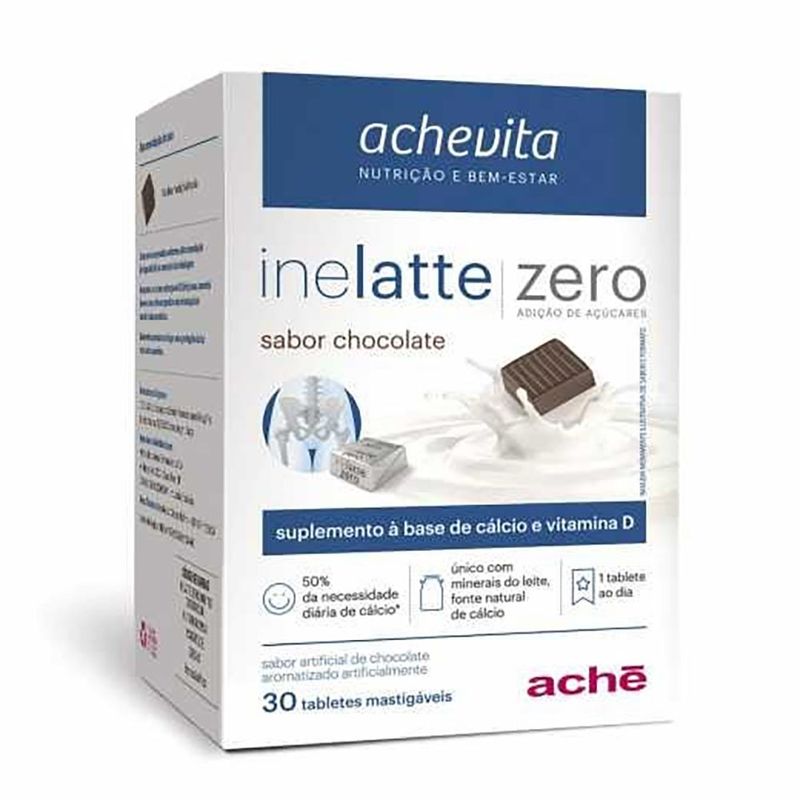 Inelatte-Zero-Chocolate-30-Comprimidos-Mastigáveis